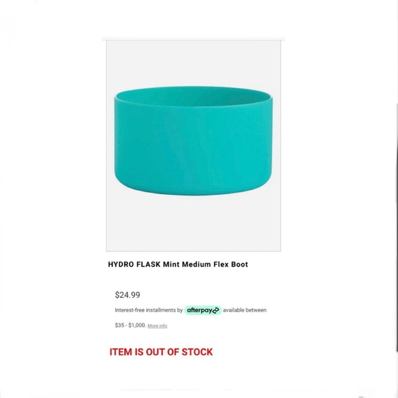 Hydro Flask Wide Mouth Straw Lid & Med Flex Boot Set: Black & Mint Green - Picture 5 of 7